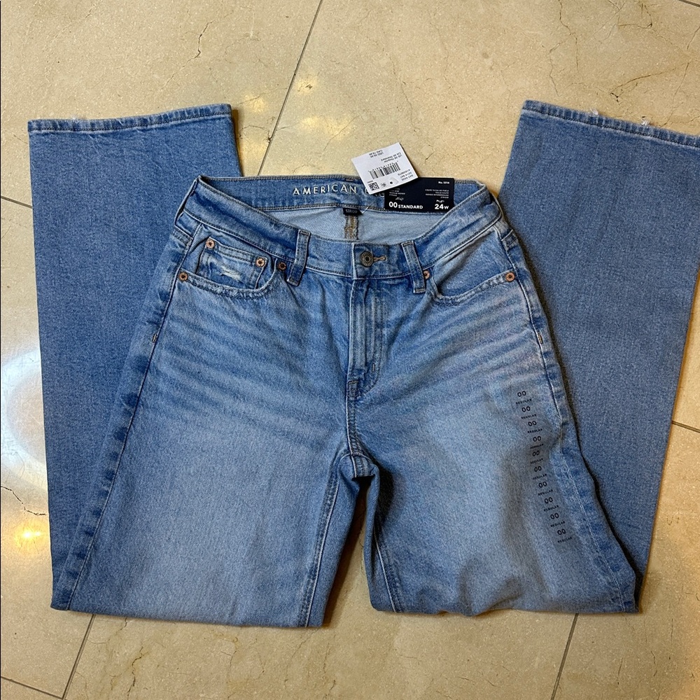 American Eagle Stovepipe High Rise Strigid Jeans 24w - Picture 5 of 7